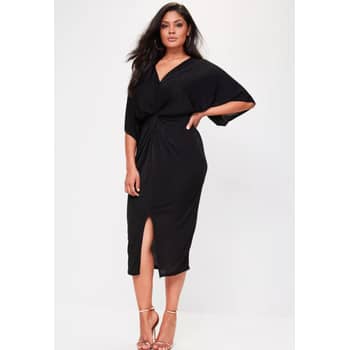Kimono midi dress plus size top