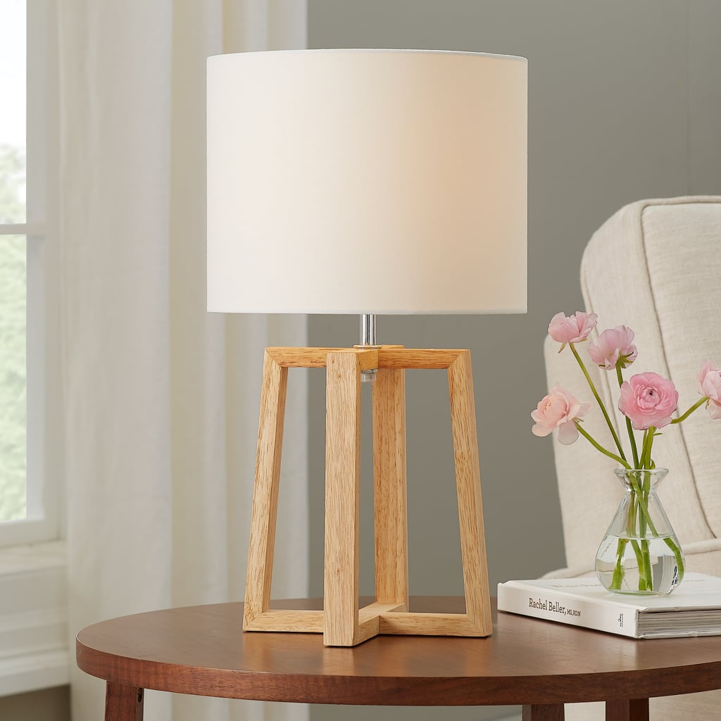Mainstays Wood Geometric Base Table Lamp Best Cheap Products From