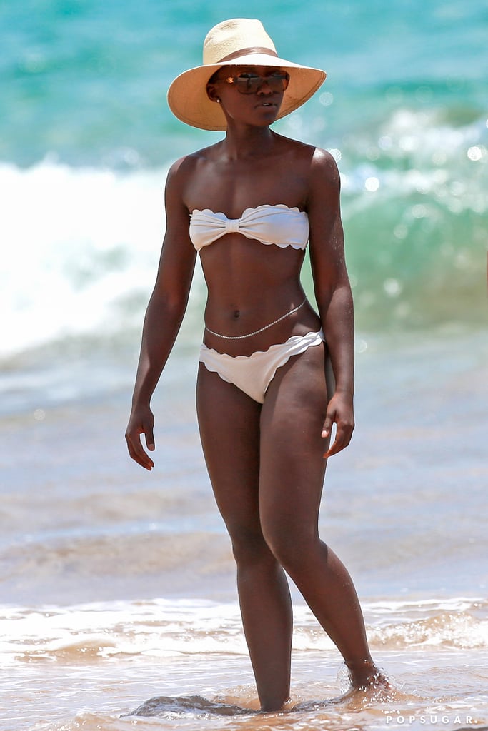 Lupita Nyong'o's Award-Winning Beach Day