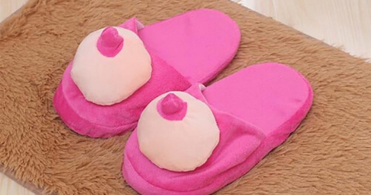 Boob Slippers on Amazon POPSUGAR Family