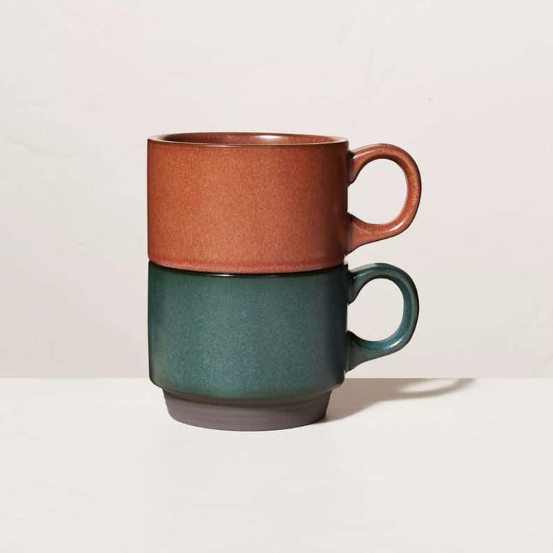 Stackable Mugs: Hearth & Hand With Magnolia 13oz Solid Stoneware Mug Set