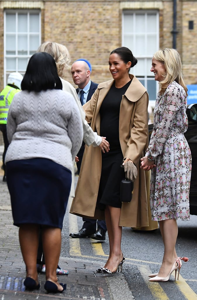 Meghan Markle Cow Print Gianvito Rossi Shoes January 2019