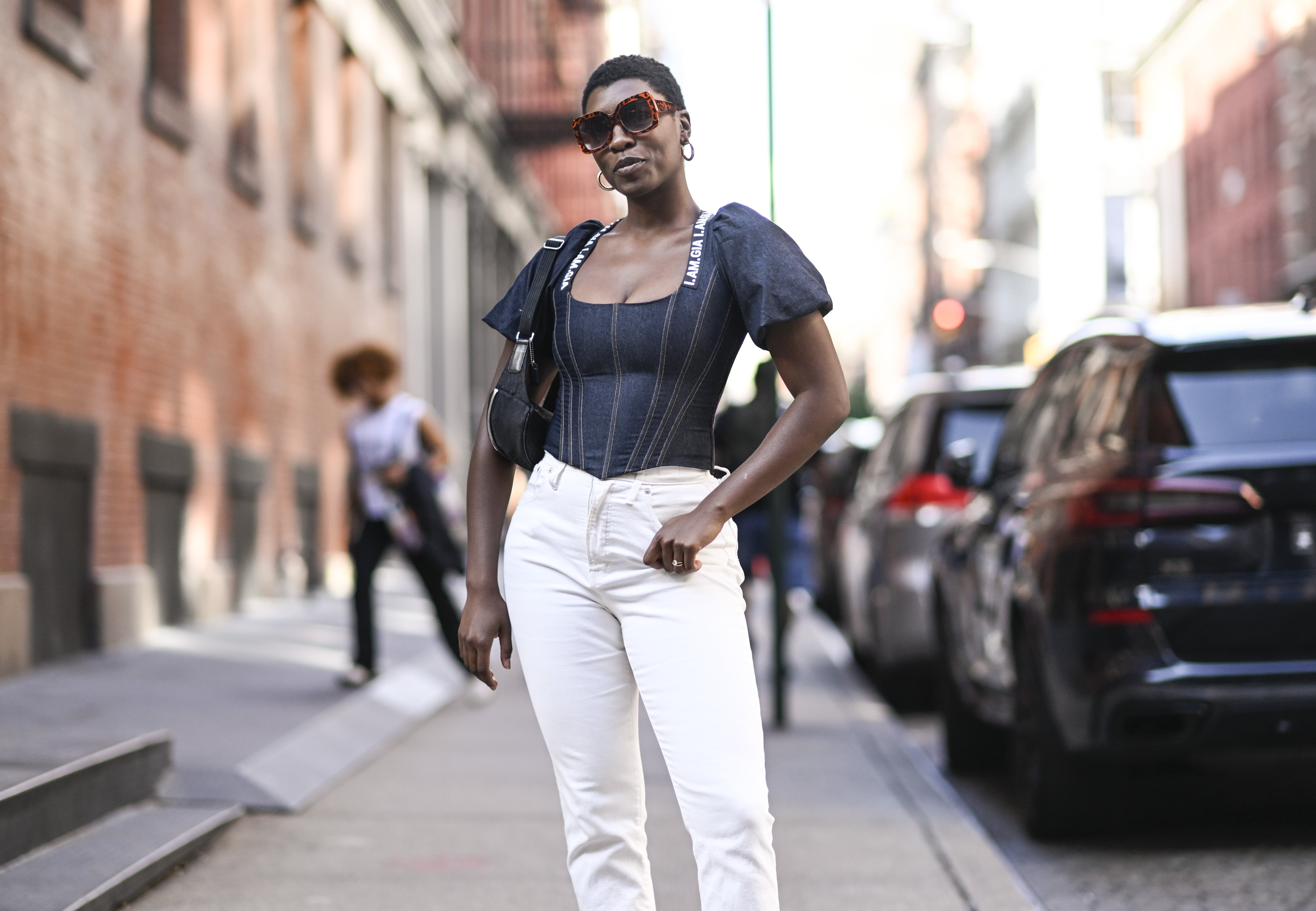 High Rise Patched '70s Flare Jeans with Washwell by Gap Online, THE ICONIC