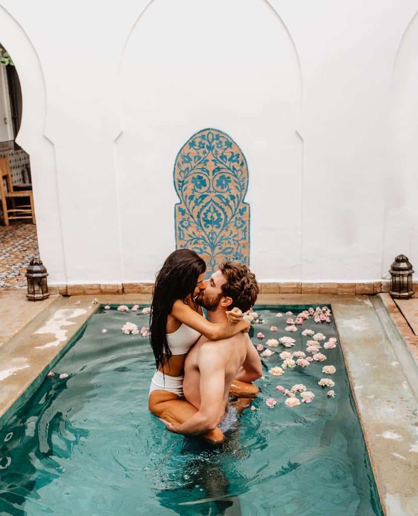 Sexy Moroccan Pool Couples Photo Shoot