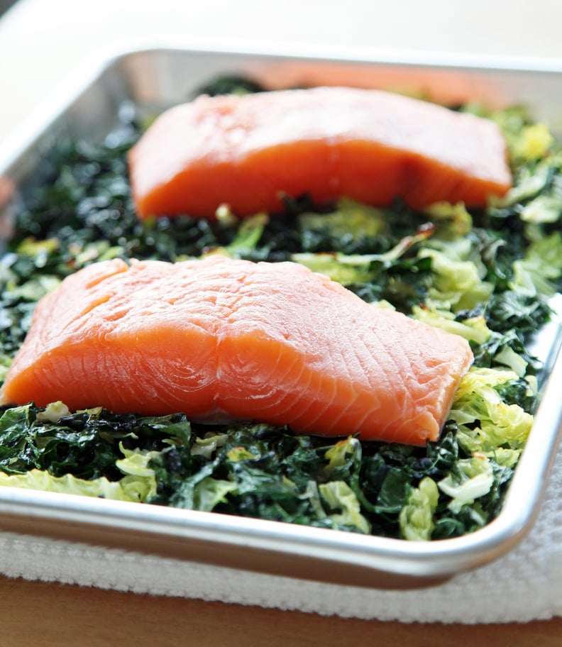 Dinner: Salmon With Crispy Cabbage and Kale