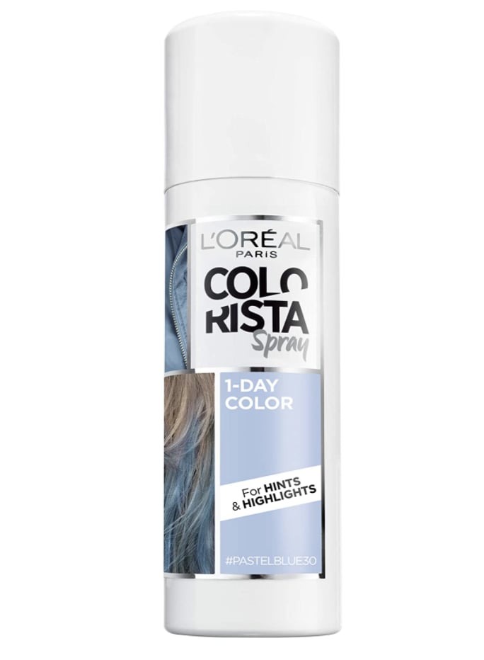 L'Oréal Paris Colorista 1-Day Temporary Hair Color Spray, Pastel Blue
