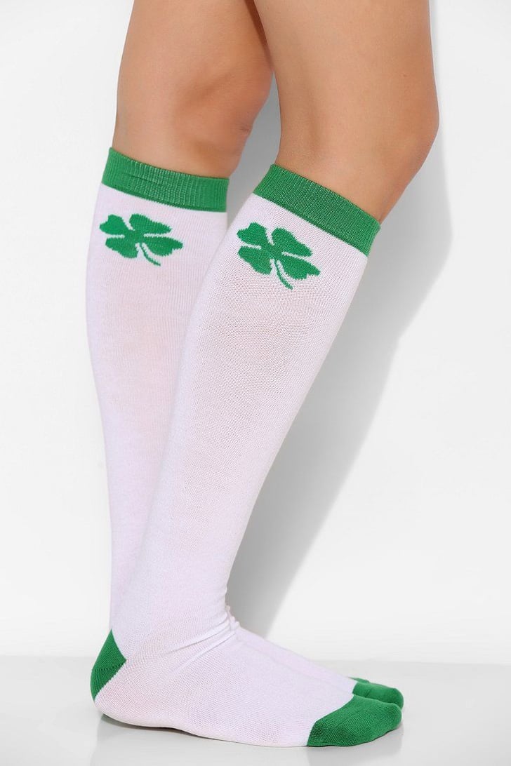 st patricks day knee high socks