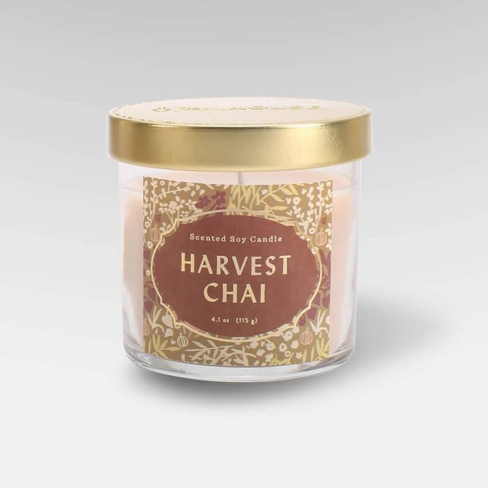 Harvest Chai Lidded Glass Jar Candle