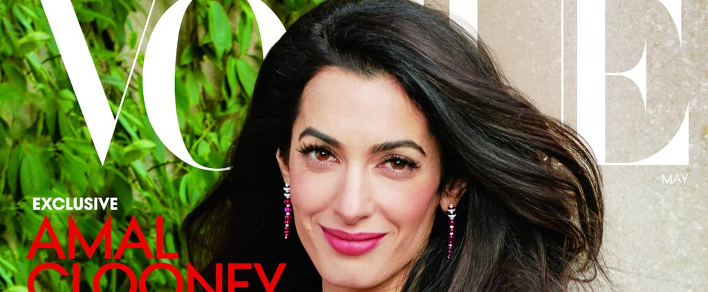 Amal Clooney Wears Coral Lipstick on the Cover of Vogue