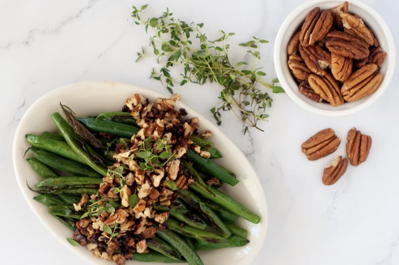 Skillet Grean Beans With Brown Butter Pecans