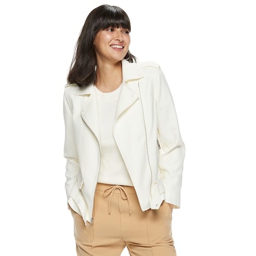 Nine West Crepe Moto Jacket