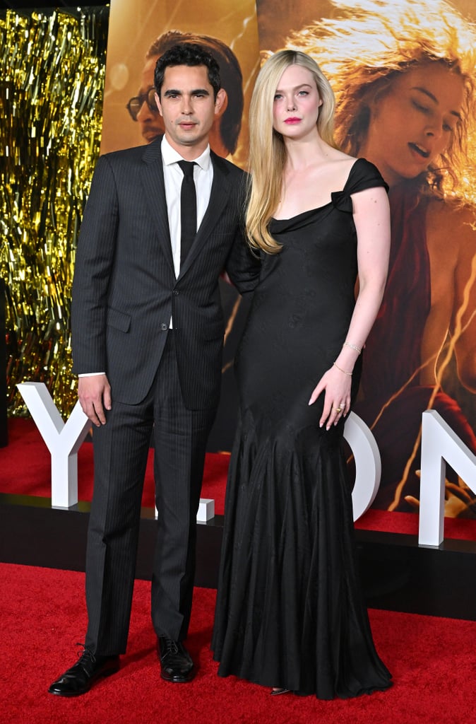 Max Minghella and Elle Fanning at the "Babylon" Premiere