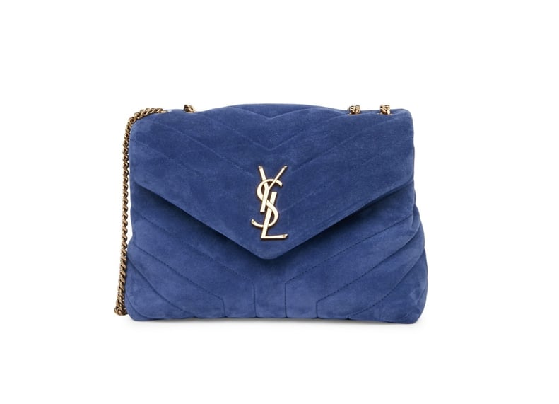 Saint Laurent Small Loulou Matelassé Suede Shoulder Bag