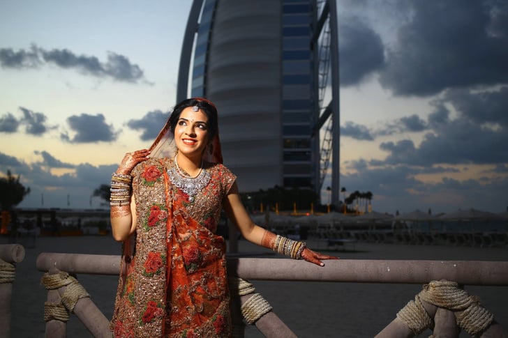 Indian Bride S Wedding Dresses In Dubai Popsugar Fashion