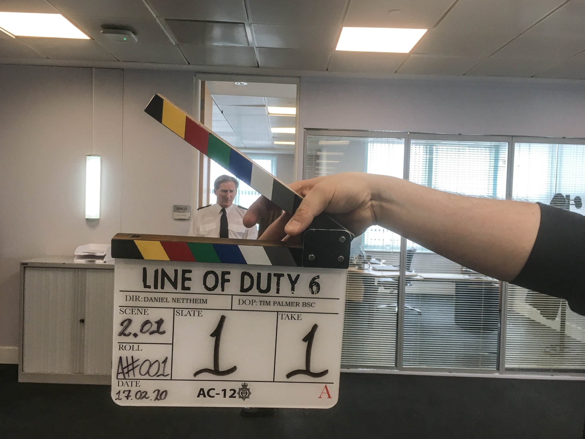 Programme Name: Line of Duty S6 - TX: n/a - Episode: Line Of Duty - 6 Teaser (No. n/a) - Picture Shows: Filming begins on the new series of Line Of Duty. Superintendent Ted Hastings (ADRIAN DUNBAR) - (C) World Productions - Photographer: World Productions