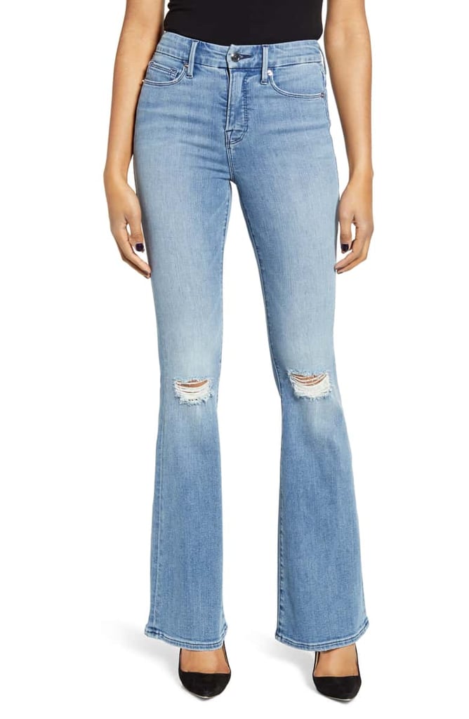 Good American Good Flare Ripped Jeans | Nordstrom Anniversary Sale