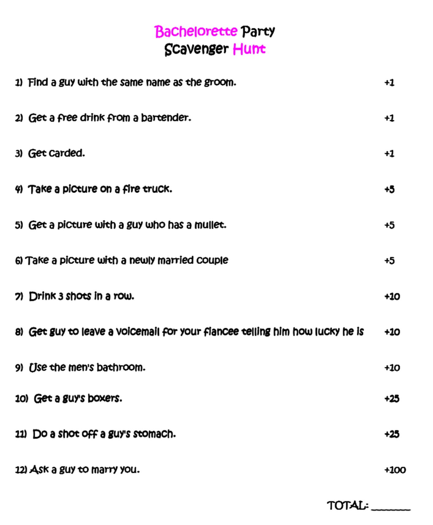 Free Bachelorette Party Printables Popsugar Smart Living 0596