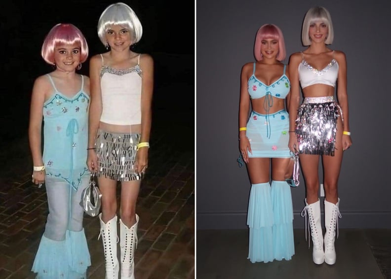 Kylie and Kendall Jenner as Their Younger Selves
