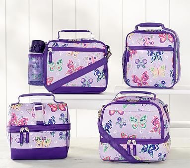 Mackenzie Lavender Butterfly Lunch Bags
