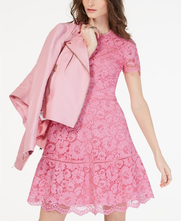 MICHAEL Michael Kors Lace Fit & Flare Dress | Dresses on Sale at Macy&#39;s 2019 | POPSUGAR Fashion ...