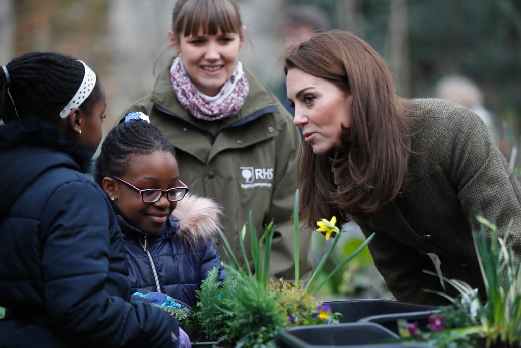 Kate Middleton Visits King Henry’s Walk Garden January 2019
