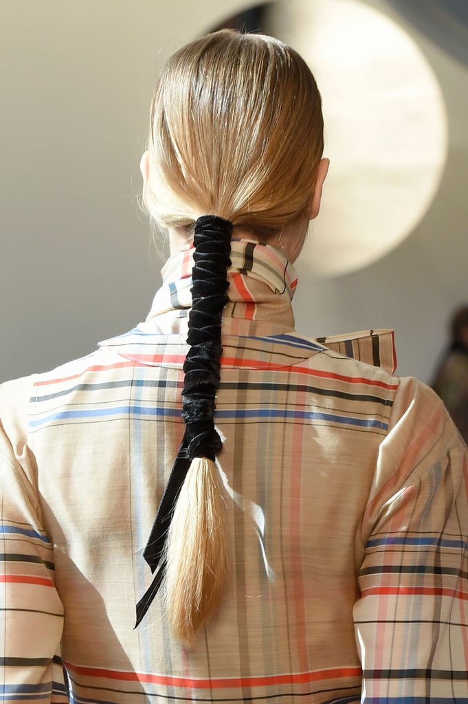 Velvet-Wrapped Ponytails at Suno