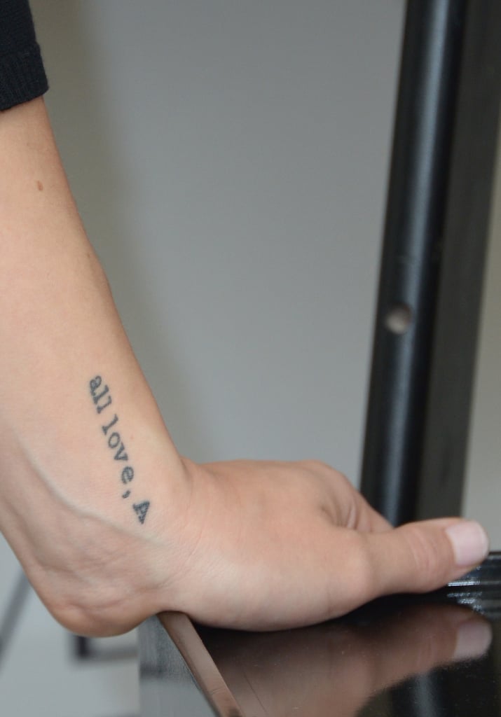Olivia Wilde's Quote Tattoo