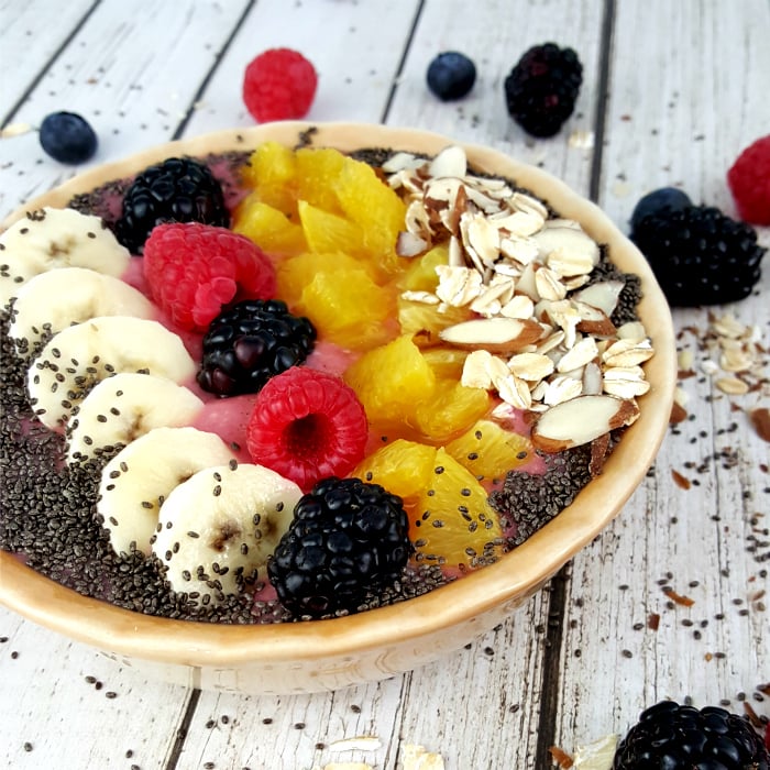 Mixed Fruit Smoothie Bowl