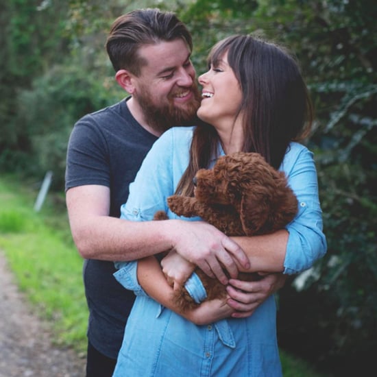 Newborn Photo Shoot Spoof With Puppy