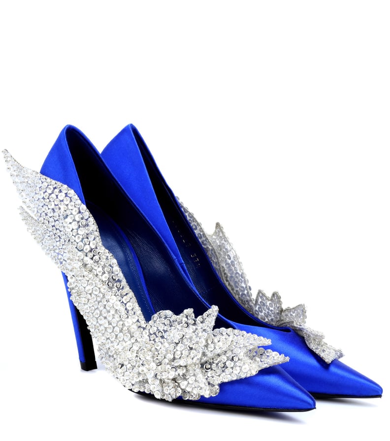 Balenciaga Embellished Satin Pumps