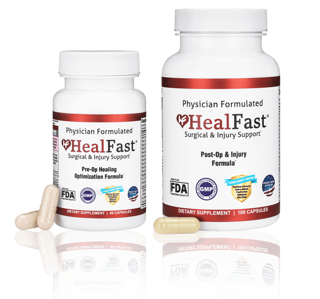 HealFast Pre-Op Healing Optimization Formula and Post-Op & Injury Formula