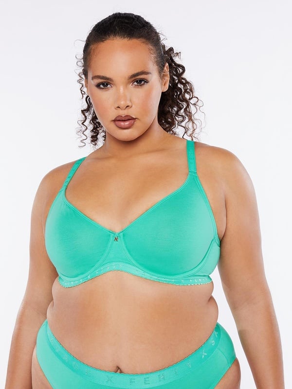 Savage X Cotton Maternity Bralette in Blue