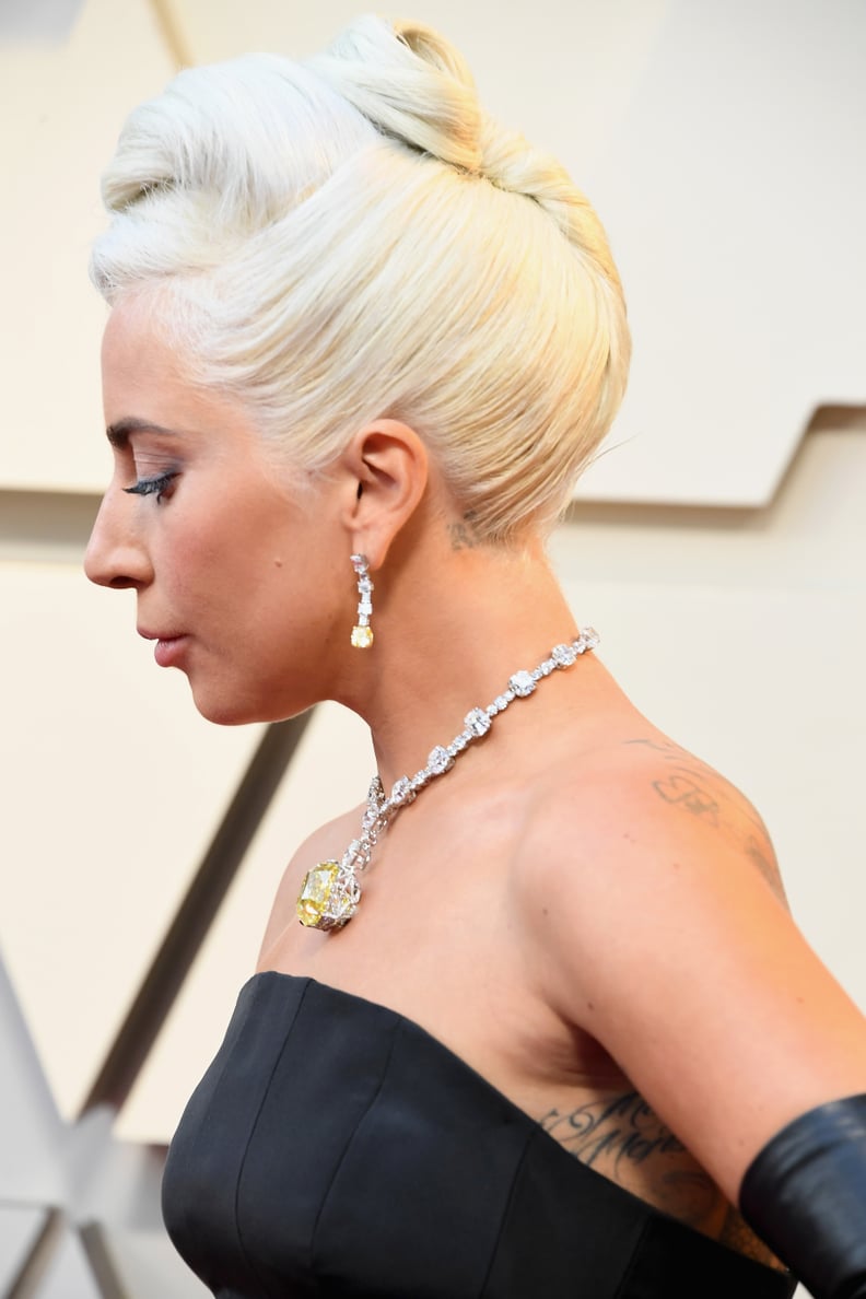 Lady Gaga Wears 128-Carat Yellow Tiffany Diamond Necklace to 2019 Oscars