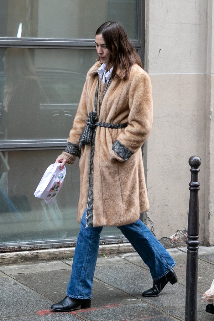 Alexa Chung's Street Style at Paris Fashion Week