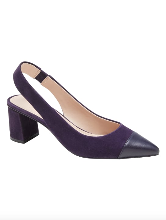 Low Block-Heel Slingback Pump