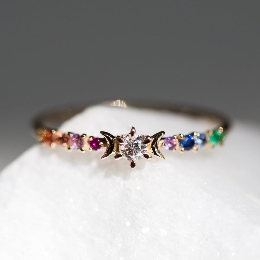 Sofia Zakia Rainbow Stardust Ring