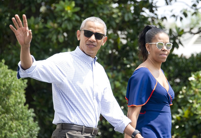 When he and Michelle Obama actually wore normal-people clothes