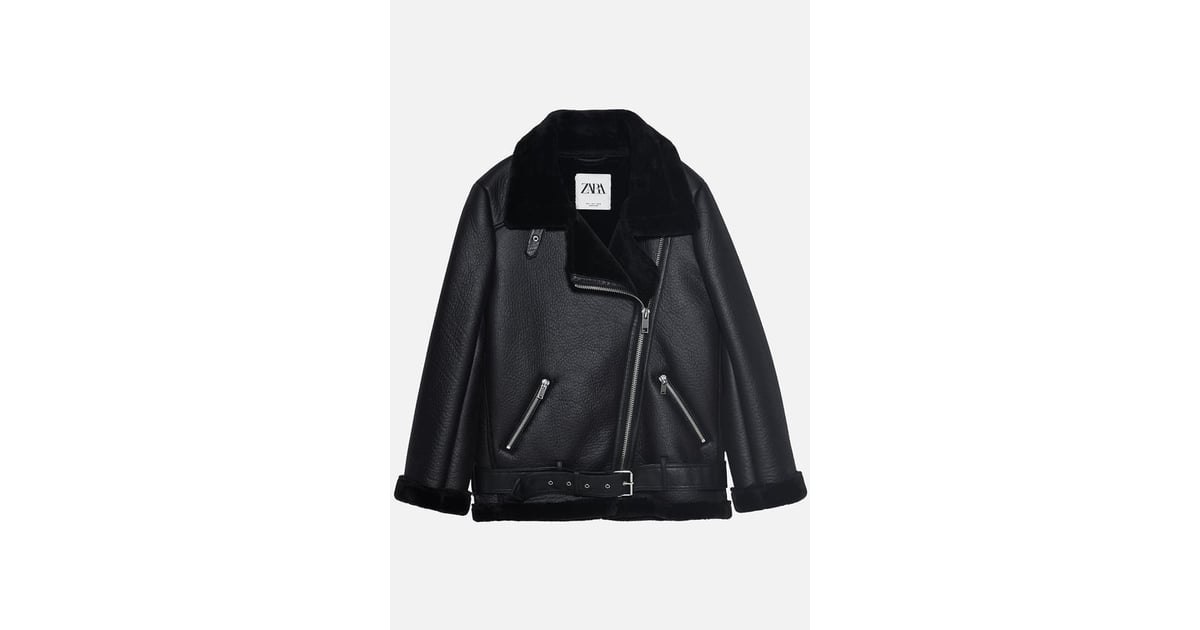 Contrasting biker jacket zara hotsell