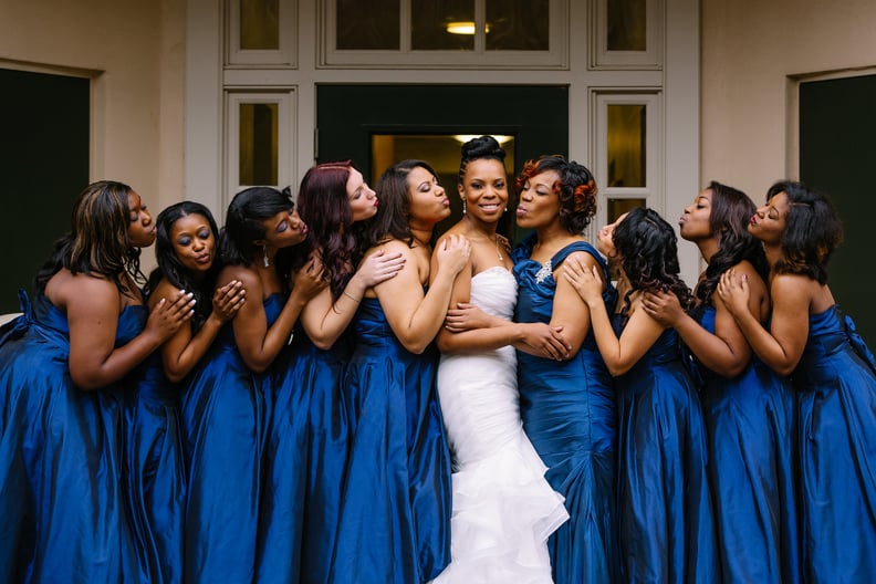 denim colored bridesmaid dresses Rosetta Strappy Denim Maxi Dress Denim / 2XL main image 1