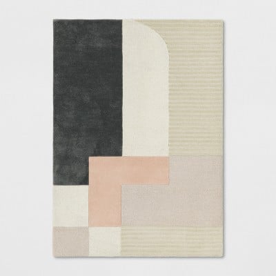 Colour Block Tufted Rug