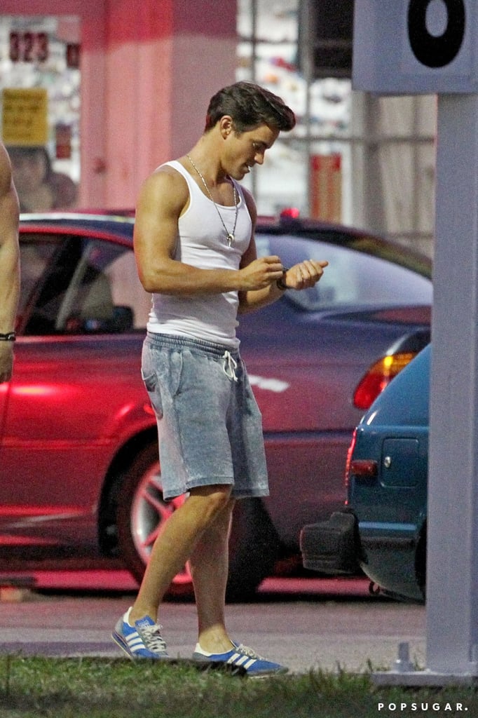 Channing Tatum and Matt Bomer on the Magic Mike XXL Set