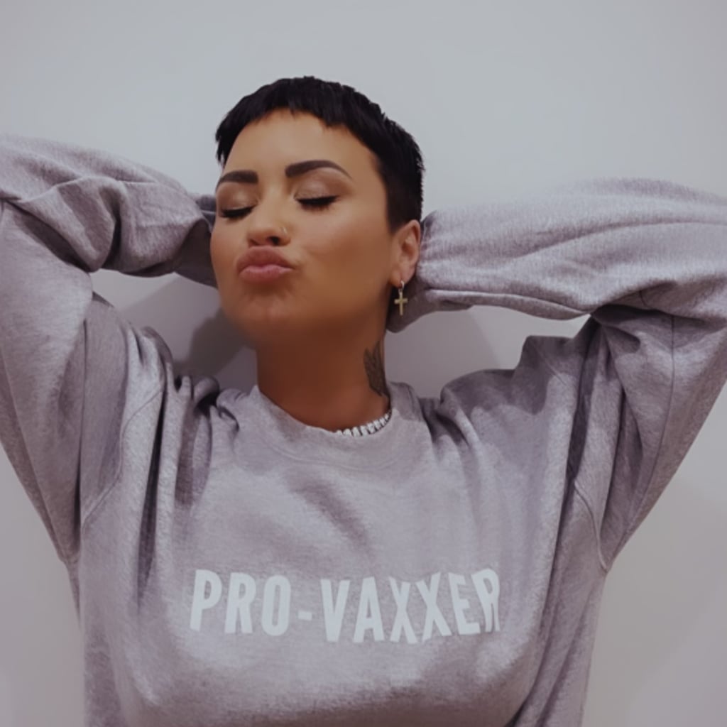 Demi Lovato Teams Up With Phenomenal For Pro-Vaxxer Sweater