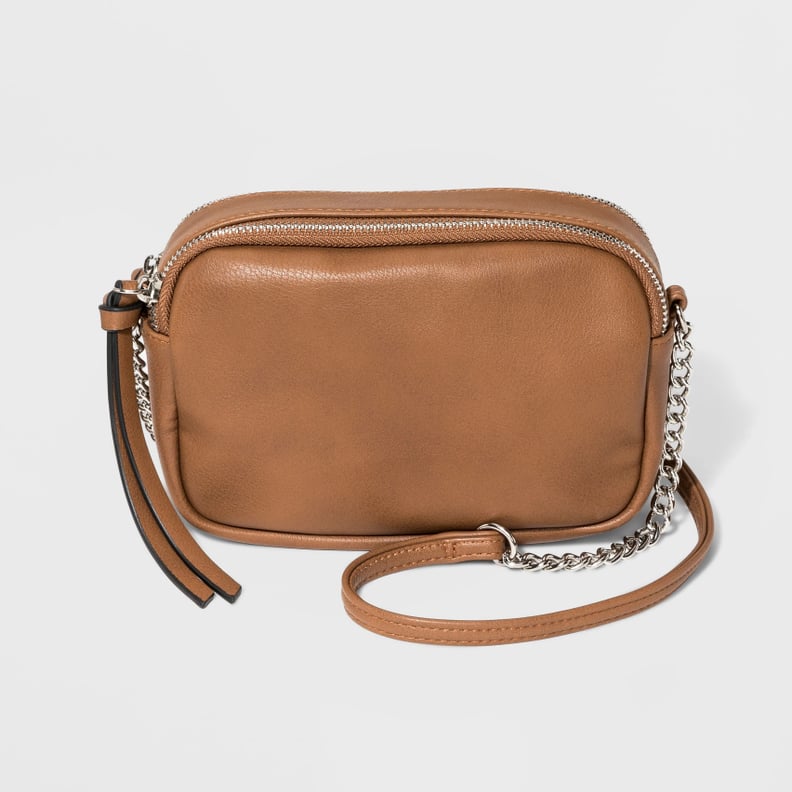 Zip Closure Crossbody Bag