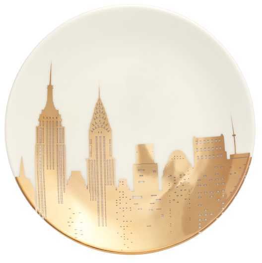 Metallic Cityscape Plate ($6, originally $10)