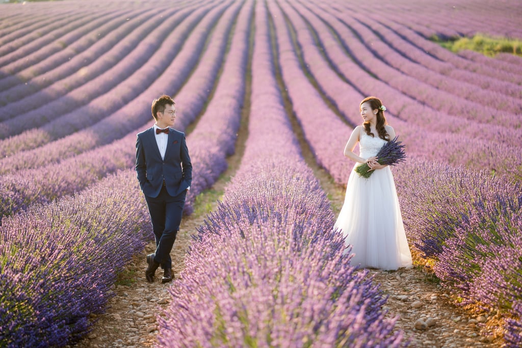 Engagement Shoot in Lavender Fields of Provence, France