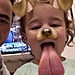 Kevin Jonas's Daughter on Snapchat Video