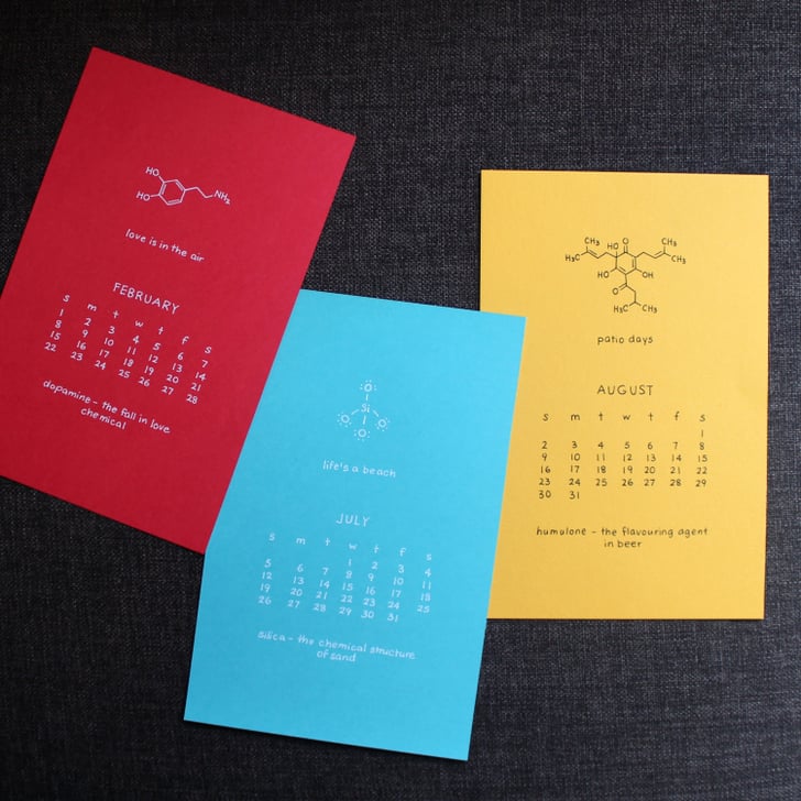 2015 Chemistry Calendar ($38) Geeky 2015 Calendars POPSUGAR Tech