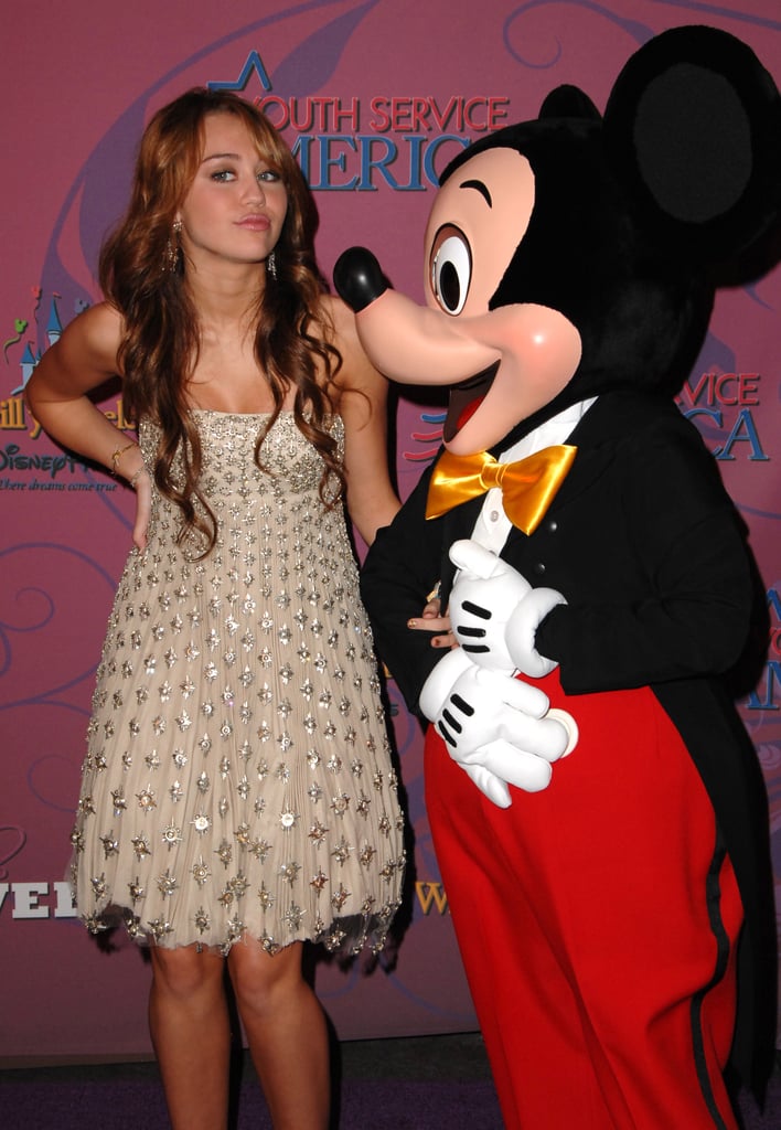 Miley Cyrus celebrated her 16th birthday with Mickey in October 2008.