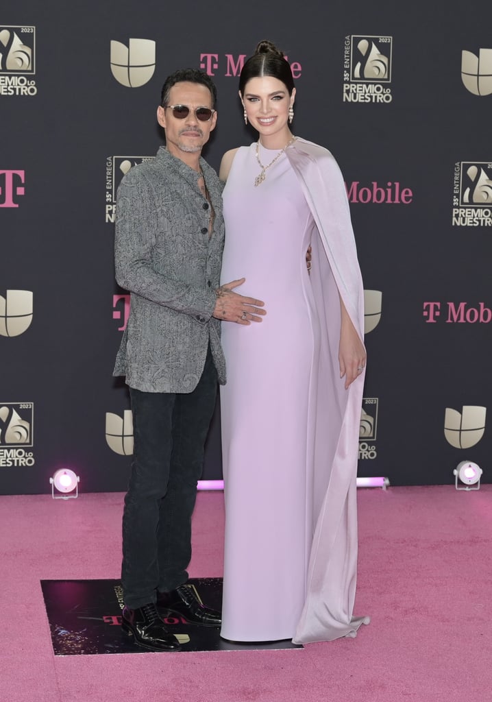Marc Anthony Cradles His Wife's Baby Bump on the Red Carpet