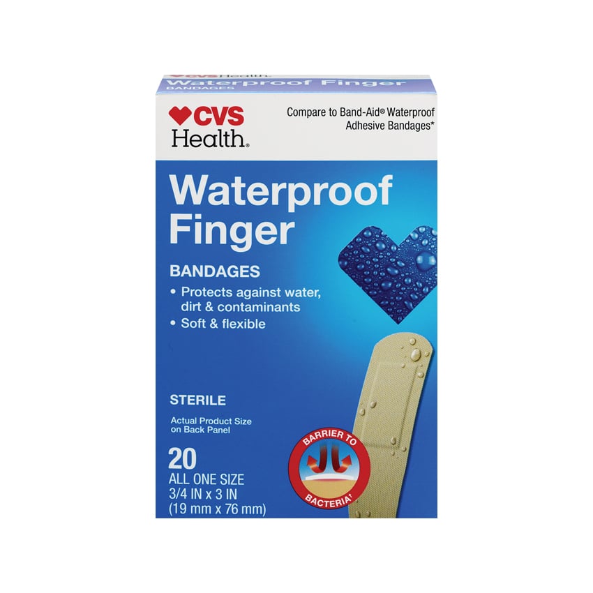 CVS Health Waterproof Finger Bandages All One Size